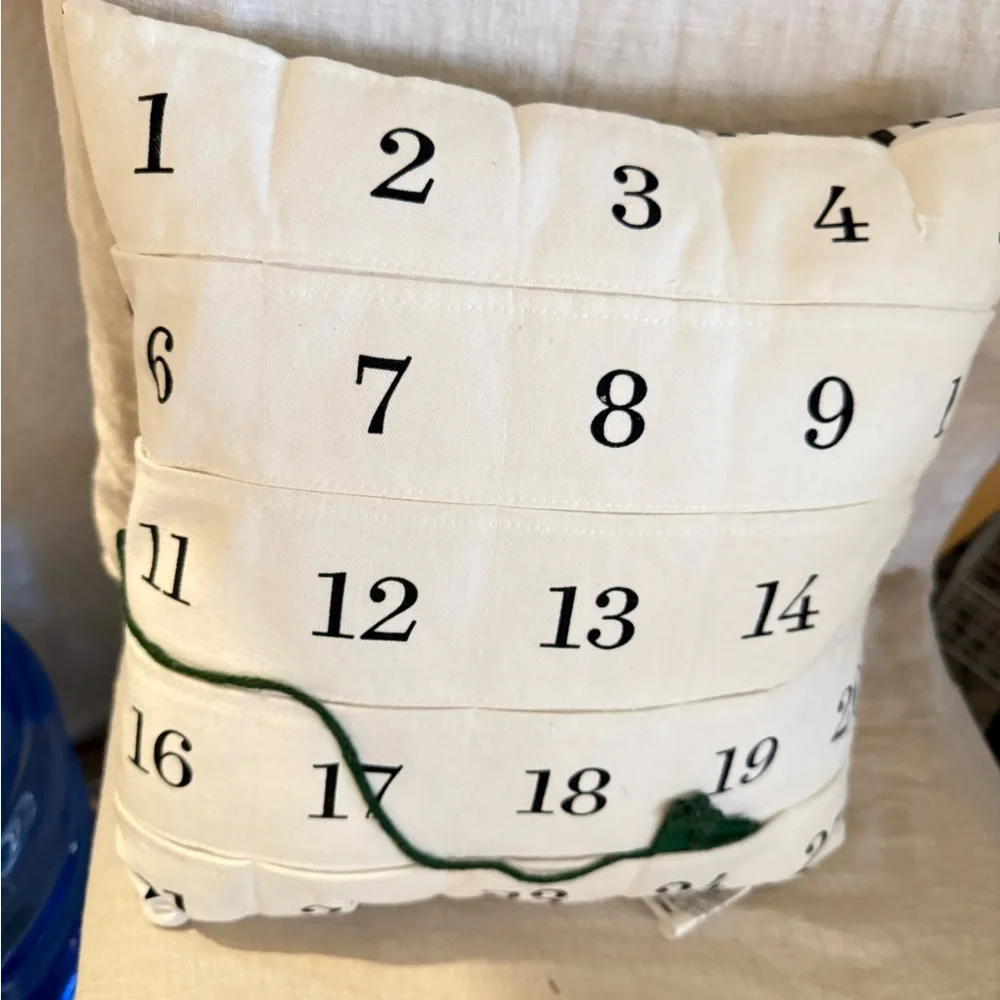 Advent Christmas pillow